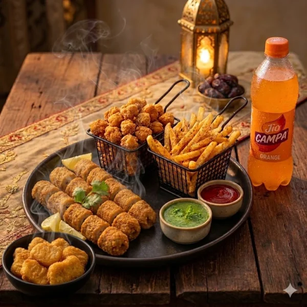 Seohara Express Ramadan Special Combo featuring 6 pieces Chicken Popcorn, 4 pieces Chicken Nuggets, and 2 Chicken Seekh Kebabs for Rs 279 in Seohara.